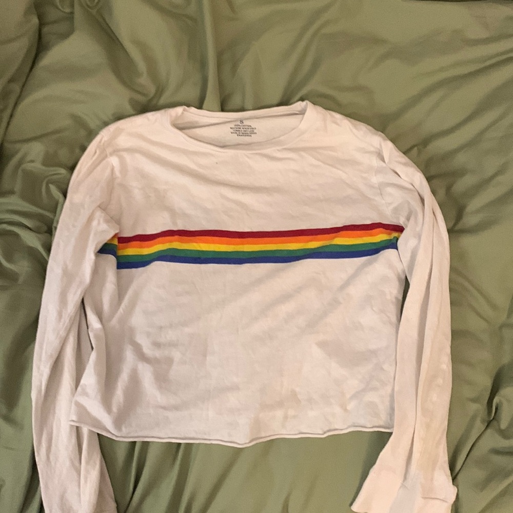 On fire shirt.